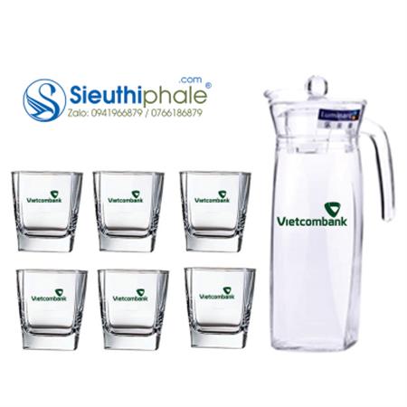 Bộ bình cốc luminarc cao cấp in logo